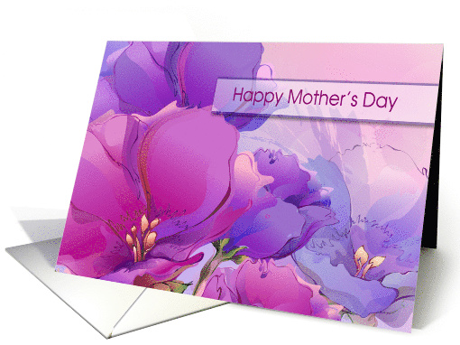 Happy Mother's Day Watercolor Flower Painting card (765131)