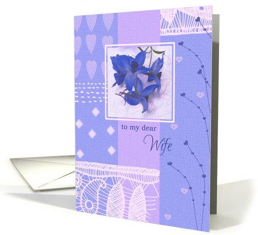 For Wife on Mother's Day. Spring Flowers card (765143)