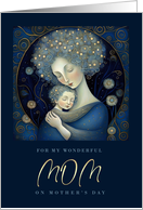 For Mother on Mother’s Day from Son Mother and Child Painting card