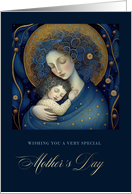 For Daughter on Mother’s Day Mother and Daughter Painting card