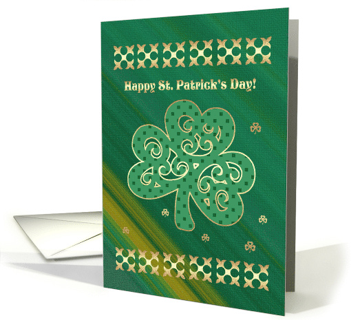 Happy St. Patrick's Day. Lucky Shamrock card (771869)