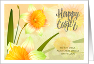 Happy Easter to Aunt and Uncle - Spring Daffodil Blooms card