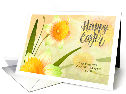 Happy Easter for Grandparents - Spring Daffodil Blooms card (782254)