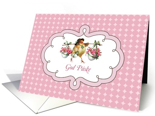 God Paske. Danish Vintage Design Easter card (782429)