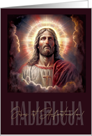 Jesus ist auferstanden Jesus is Risen in German Religious card