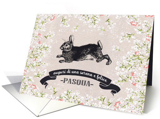 Buona Pasqua. Vintage Bunny card (785727)