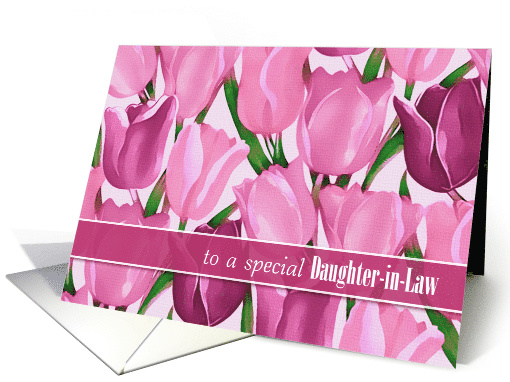 For Daughter-in-Law on Mother's Day Spring Tulips Painting card