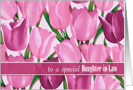 For Daughter-in-Law on Mother’s Day. Spring Tulips card