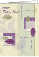 Happy Father’s Day Elegant Leaf Collage card