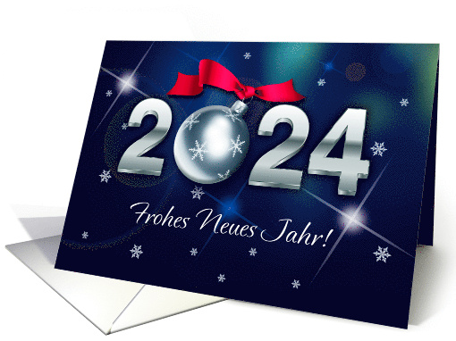 Frohes Neues Jahr 2024 Happy New Year 2024 in German card (820027)