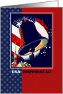 Independence Day. Liberty Bell Vintage card