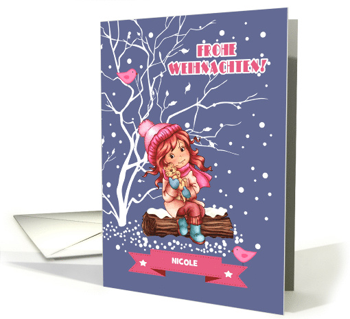 Frohe Weihnachten. Personalized German Christmas card (878353)