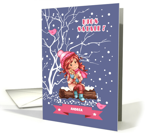 Buon Natale. Personalized Christmas Card In Italian card (878354)