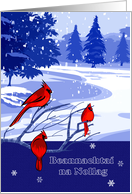 Beannachta na Nollag. Irish Christmas Card with Winter Scenery card