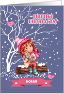Prettige Kerstdagen. Personalized Christmas Card in Dutch card