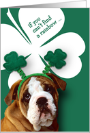 Happy St. Patrick’s Day Funny Bulldog card