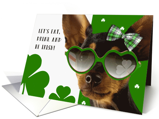 St. Patrick's Day Party Invitation with Funny Dog card (902356)
