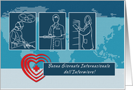 Buona Giornata dell’Infermiere. Nurses Day Card in Italian card