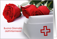 Buona Giornata dell’Infermiere. Nurses Day Card in Italian card