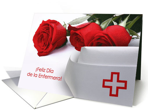 Feliz Da de la Enfermera.Nurses Day Card in Spanish card (918943)