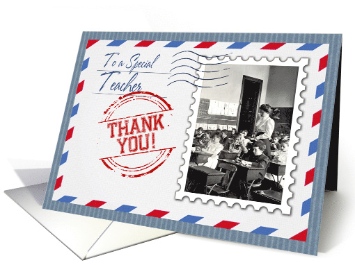 To a Special Teacher. Vintage Design card (922279)