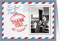 To a Special Teacher. Vintage Design card