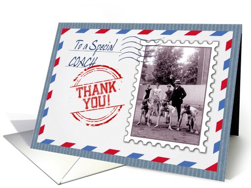 Thank You Coach. Vintage High School Athletics card (925045)