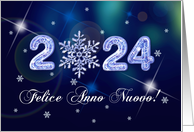 Felice Anno Nuovo 2024 Happy New Year in Italian card