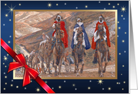 Merry Christmas for Customers Journey of the Magi Painting card