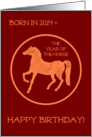 Birthday for Someone Born in 2014 the Year of the Horse card