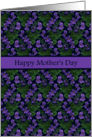 Mother’s Day Greetings with Violets Pattern card