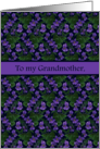 For Grandmother Mother’s Day Greetings with Violets card