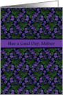 Mother’s Day Scots Greeting with Violets Blank Inside card