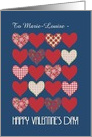 Valentine’s Card to Personalise, Hearts and Red Roses card