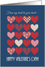 Valentine’s Card ’Heart to Heart’, Hearts and Roses card