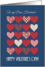 Valentine’s Card for Husband, Hearts and Roses card