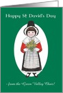 St David’s Day Card to Personalise, Welsh Costume card