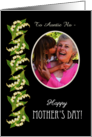 Mother’s Day Photo Upload to Personalise Lilies on Black card