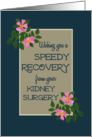 Get Well from Kidney Surgery with Vintage Pink Dog Roses card