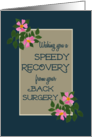 Get Well from Back Surgery with Vintage Pink Dog Roses card