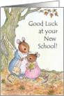 Little Mouse New School Good Luck Card