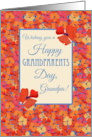 Grandparents Day for Grandpa Icelandic Poppies Blank Inside card