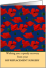 Custom Front Get Well Wishes Red Field Poppies card