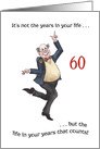 Fun Age-specific 60th Birthday Card for a Man card