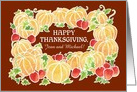 Thanksgiving Pumpkins and Apples to Customize card