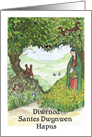 St Dwynwen’s Day Card, Welsh Valentine card