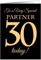 Chic 30th Birthday Card for Partner card