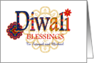 Custom Name Diwali Blessings with Rangoli Patterns card