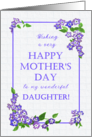 For Daughter Mother’s Day with Pretty Mauve Phlox Flowers card