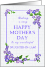 For Daughter in Law Mother’s Day with Pretty Mauve Phlox Flowers card